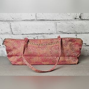 Maruca Handmade Pink Floral Shoulder Bag Boulder CO Boho Tote Zip